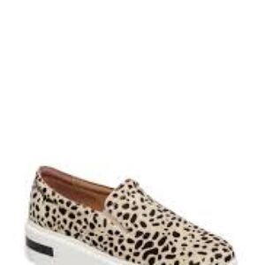 Paolo Leopard Print Slip-On Shoes
